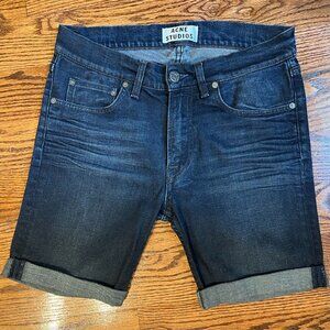 Cut Off Cuffed Jeans Shorts 30